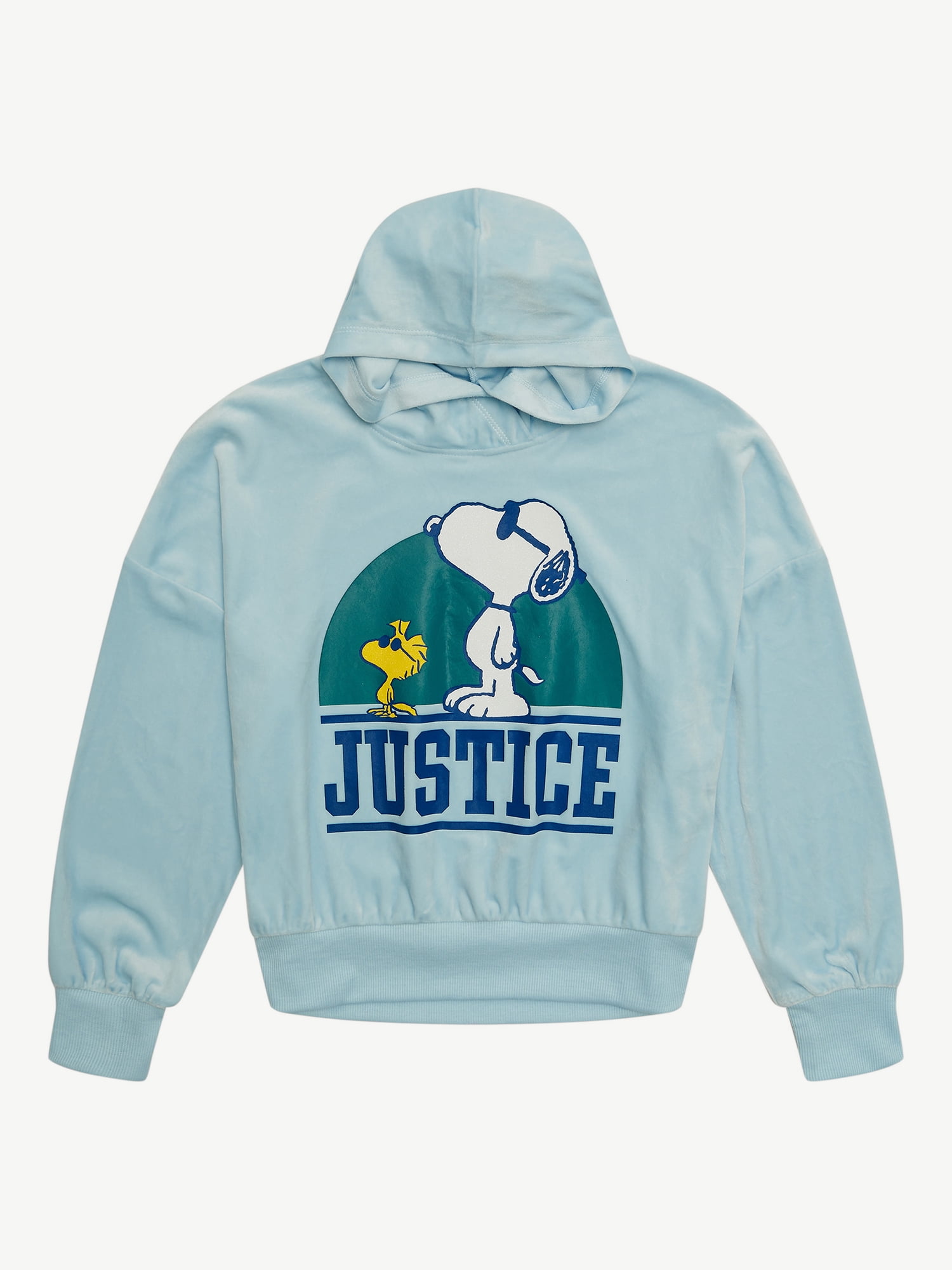 Justice x Snoopy Girls Velour Hoodie, Sizes XS - XLP