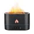 thumbnail image 1 of Yeacher 250mL Simulation Flame Mist Humidifier Flame Night Light Quiet Aromatherapy Diffuser Desktop USB Humidifier for Home Office Bedroom Baby Room 1/3/5H Timing, 1 of 8