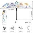 thumbnail image 3 of FORMRS Travel Umbrella Folding Auto Open Close Windproof Rain UV Protection, Purple Easter Eggs, 3 of 8