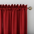thumbnail image 2 of Sun Zero Gramercy Room Darkening Rod Pocket Curtain Panel, 54"x63", Red Pepper, 2 of 5