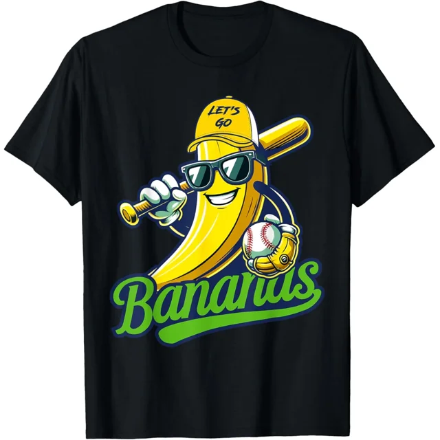 Unique Cute Banana Graphics Lover Sport Baseball Humor T-Shirt