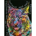 thumbnail image 3 of Dean Russo Collection 12x14 Black Modern Framed Museum Art Print Titled - Psychedelic Bobcat, 3 of 5