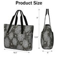thumbnail image 3 of Tote Bag for Women - Spider Web and Spiders Halloween Pattern Shoulder Bag - Large Utility Work Duffle Bag with Zipper Handbag for Travel, Work, Sprots, 3 of 5