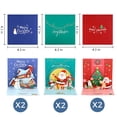 thumbnail image 2 of PayUSD 6 Pack Christmas Cards 3D Pop Up Greeting Cards With Envelope And Note Tag Santa Xmas Tree Snowman Holiday Cards Christmas Holiday Gifts, 4.3"x4.3", 2 of 8