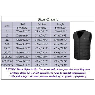 Gubotare Men's Outerwear Vests Winter Padded Coat Men Thick Heated Jacket Cotton Vest Warm Men's Coats Jackets (Blue, M)
