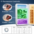 thumbnail image 5 of Compact refrigerator with freezer, 3.2 Cu.Ft Mini Fridge with Freezer, Single Door Mini Fridge, 5 Settings Adjustable Thermostat, Mini Refrigerator for Dorm, Office, Bedroom, Silver, 5 of 9