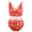 Red, variant on Spencer Sexy Lingerie Set for Women, 2Pcs Floral Lace Strappy Bralette and Panty Set for Valentine's Day (S/M, Red)