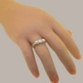 thumbnail image 6 of LBG British Made 10k Rose Gold Ring with Natural Opal & Cultured Pearl Womens Engagement Ring - 33 size options - Size 7.25, 6 of 7
