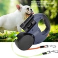 thumbnail image 4 of Laisse pour Chien à Double Tête avec Lumière LED, Nylon Réfléchissant, Rotation à 360°, Marche pour Animaux Automatique Extensible, pour Chat, Promenade pour Chien, 4 of 7