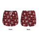 thumbnail image 3 of Balery Buffalo Plaid Snowflakes Pantalones cortos deportivos para mujer con forro y dos bolsillos, elásticos, para entrenamiento, gimnasio, yoga-Small, 3 of 7