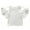 White, variant on JIKNTTR Toddler Girls Casual T-Shirt Classic Baby Ruffle Off Shoulder Fly Sleeve Spring Summer Breathable Trendy Leisure Top Solid Color Cotton New Fashion Soft Tops Dailywear Clothes