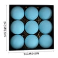 thumbnail image 3 of Flocked Christmas Ball Ornaments Set of 9, Large Textured Velvet Baubles for Christmas Tree, Matte Holiday Decorations for Tree and Garland - Blue, 3 of 8