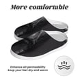 thumbnail image 6 of Daiia Monochrome Giraffe Expression Print Women’s Fuzzy Slippers Memory Foam Lightweight House Shoes Cozy Loafer Flannel House Shoes-37/38, 6 of 7