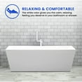 thumbnail image 5 of Vanity Art 67" Acrylic Freestanding Soaking Bathtub, 5 of 9