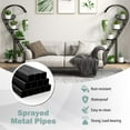 thumbnail image 5 of Costway 5 Tier Metal Plant Stand Heart-shaped Shelf with Hanging Hook for Multiple Plants Black, 5 of 9