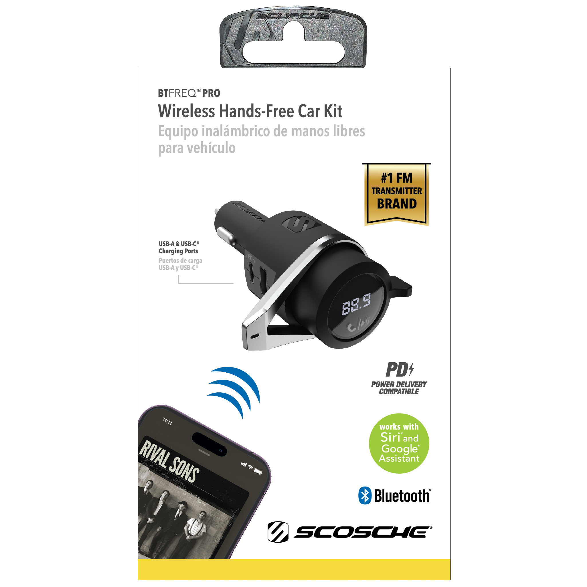 Scosche BTFMPD3SR Bluetooth FM Transmitter, USB-C photo 3