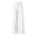 thumbnail image 5 of Stamzod Trousers Pants for Women Business Work Dress Pants Wide Leg Casual Trousers Slacks with Pockets White L, 5 of 7