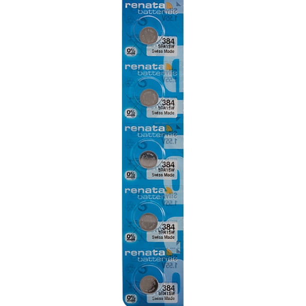 5 x Renata 384 Watch Batteries, SR41SW Battery - Walmart.ca