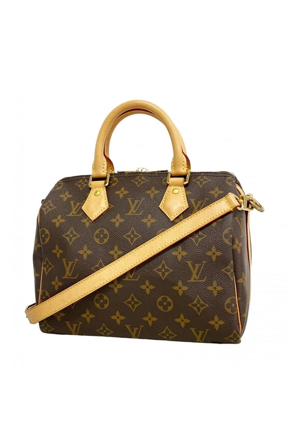 Pre-Owned Louis Vuitton Monogram Speedy Bandouliere 25 Handbag M46977 Brown 2-Way Bag... (Good)