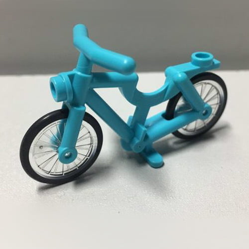 Lego Medium Azure Bicycle Complete Assembly 1 Piece Wheel 4719 92851 Lot x10 NEW 