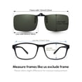 thumbnail image 4 of TINHAO Polarized Clip On Sunglasses Flip Up UV400 Protection Anti Glare Lens Wear Over Prescription Glasses, 4 of 8