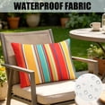 thumbnail image 6 of Outdoor Waterproof Lumbar Pillow Cover, Double Sided Printed Cushion Case for Patio Chairs and Sofas, Decorative Bolster Pillow Cover, Durable Garden and Deck Decor Gift, 6 of 6