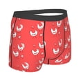 thumbnail image 2 of Rateoe Cartoon Rooster Mens Boxer Briefs Poly Spandex Performance Boxer Briefs Underwear Hem Boxer Briefs - XX-Large, 2 of 8