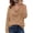 Khaki, variant on Women's Cowl Neck Sweater Casual Long Sleeve Pullover Sweaters Top