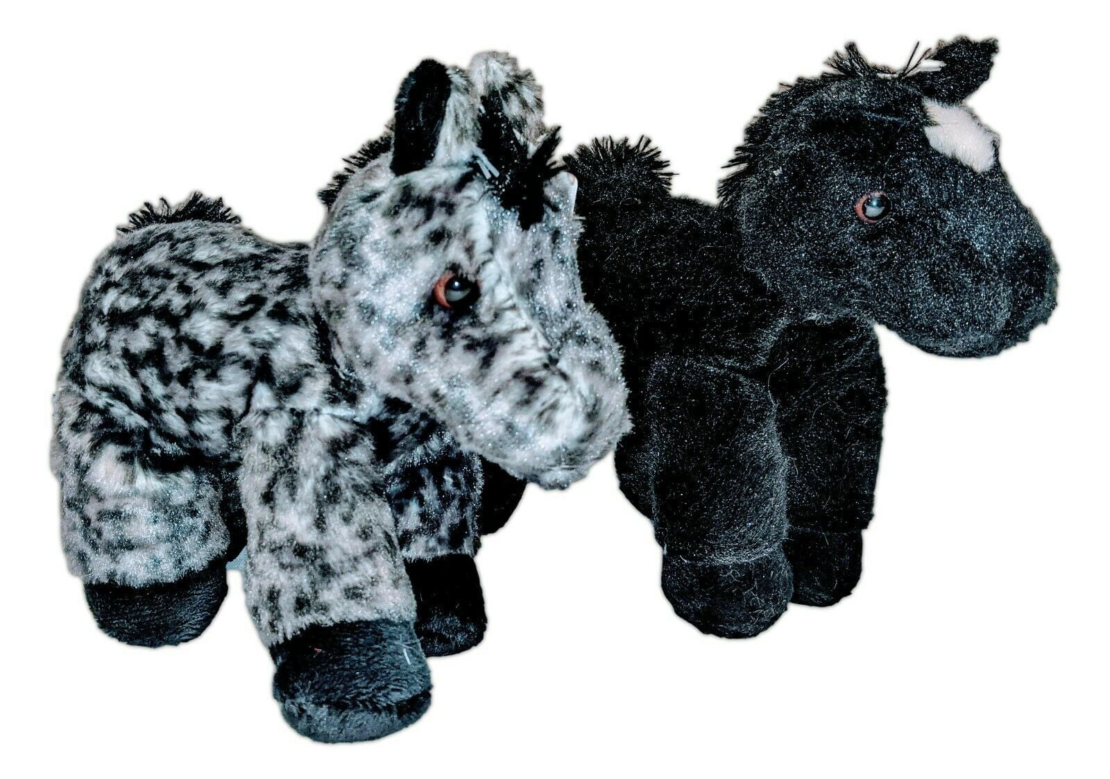 Aurora MINI FLOPSIES BEAU BLACK HORSE 20CM Soft Toy Stuffed Animal BN 