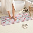 thumbnail image 4 of Pioneer Flower Floral Print Pattern Bathroom Rugs Mat, Non Slip Microfiber Bathroom Rug with Rubber Backing, Soft Mats for Bathroom Floor Tub Shower, 24"x60", 4 of 5