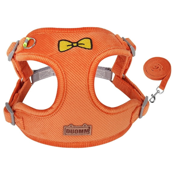Yidarton New Pet Leash Vest Pet Chest Strap Small And Medium-sized Dog Strap Reflective Dog Walking Rope Orange L