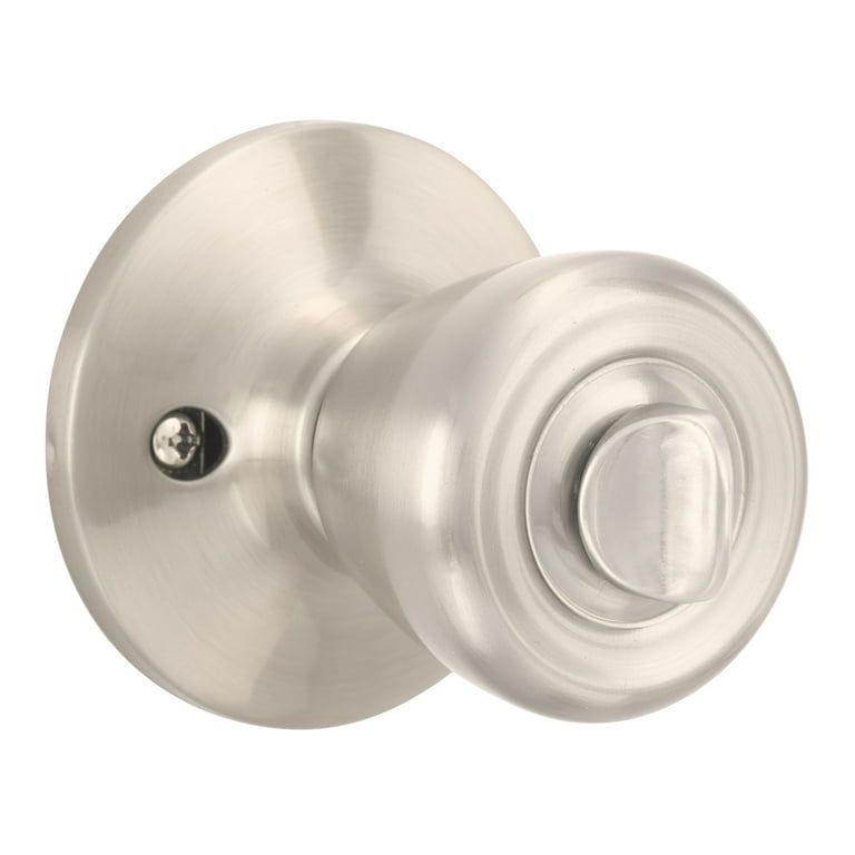Brink's Privacy Bed/Bath Tulip Style Doorknob, Satin Nickel Finish Brink's Privacy Bed/Bath Tulip Style Doorknob, Satin Nickel Finish