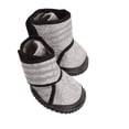 thumbnail image 3 of Protectores de patas antideslizantes para exteriores para razas pequeñas, medianas y grandes: botas impermeables para perros de color gris de 3,5 pulgadas, 3 of 8