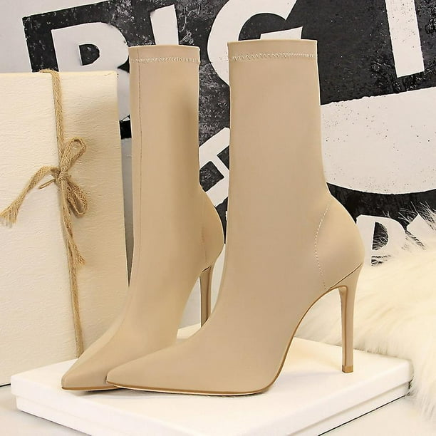 Designer top sock boots