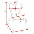 thumbnail image 3 of Andy 18" Stack Plastic Chair (8 pack)- Navy Blue, 3 of 7