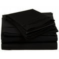 thumbnail image 1 of Egyptian Cotton 650 Thread Count Solid Sheet Set  Olympic Queen-Black, 1 of 5