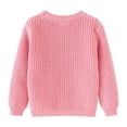 thumbnail image 6 of Gubotare Cute Sweaters for Toddler Baby Knit Sweater Crewneck Long Sleeve Pullover Sweatshirt Infant Girl Boy Fall Winter Clothes 18 24 Months (Hot Pink,18-24 Months), 6 of 7
