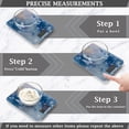 thumbnail image 3 of High Precision Digital Kitchen Scale Tempered Glass Food Scale Multifunction Scale Small Kitchen Appliances Blue Butterflies Flying, 3 of 7