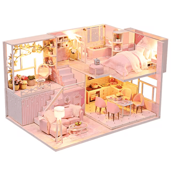 Wizardi Miniature Roombox Kit - Dollhouse Kit