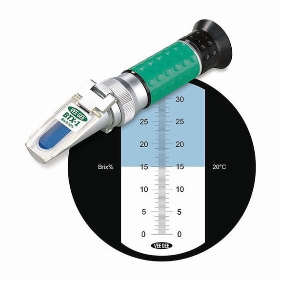 Vee Gee Refractometer, Analog, 0-32 BTX-1