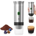 thumbnail image 2 of Charlodey Portable Coffee Machine Machine 60ml 12V Rechargeable Self Heating Machine Portable Coffee Maker Travel or Ground Coffee Home and kitchen Grey, 1 capsule coffee machine, 2 of 9