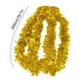 thumbnail image 3 of Neoyler Metallic Tinsel Garland Christmas Tree Decoration Sparkling Soft Touch for Coverage Hanging Ornament for Mantel Staircase Doorway Indoor Outdoor Gold 5.9x5.9in, 3 of 6