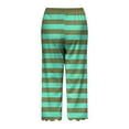 thumbnail image 5 of YDLCAFD Womens Solid Color Pocket Straight Tube Loose Stretch Pants Color Contrast Pants, 5 of 5