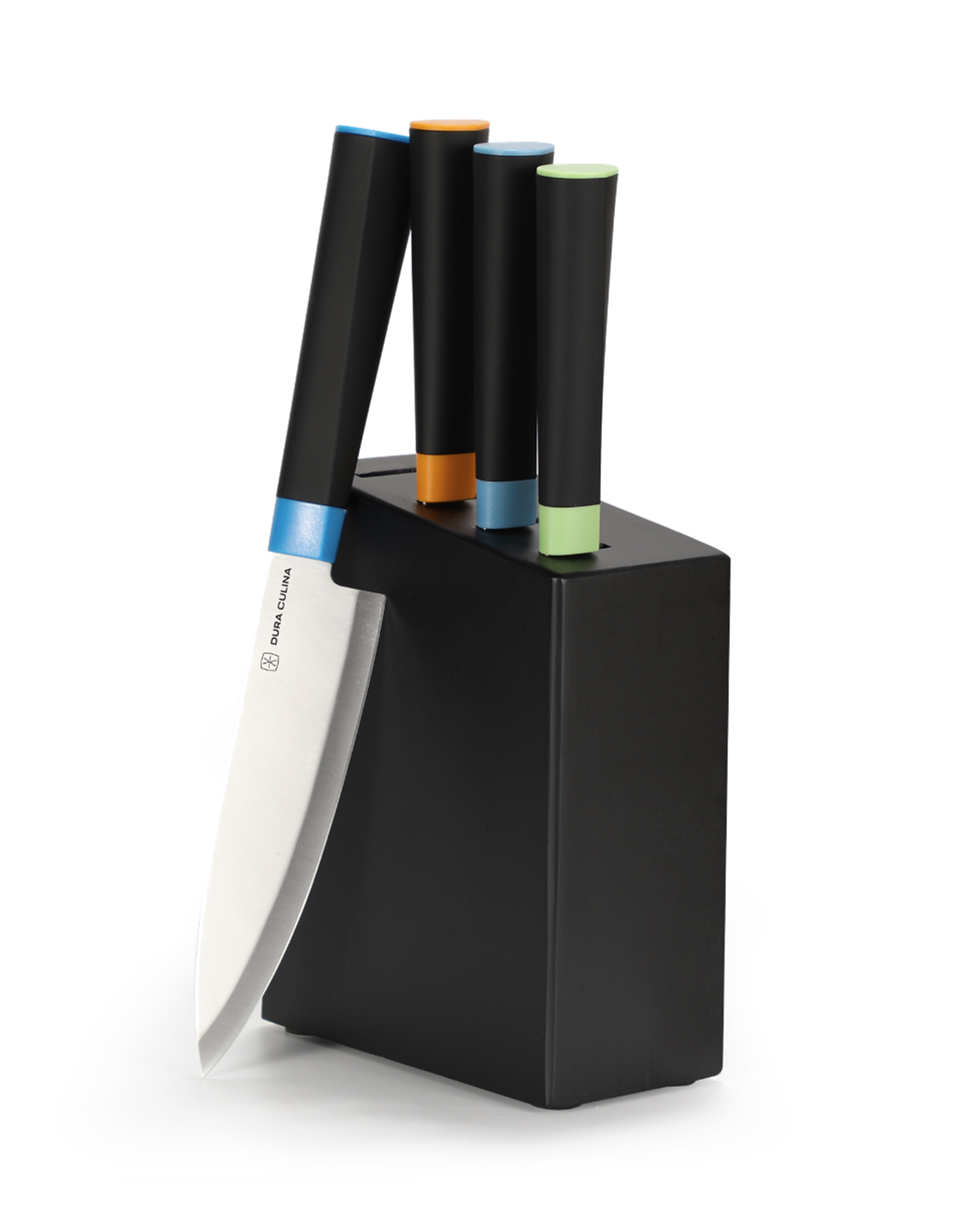 Dura Living Artistic Edge 5-Piece Kitchen Knife Block Set