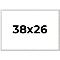 38x26 Frame White Real Wood Picture Frame Width 0.75 inches | Interior Frame Depth 0.5 inches |