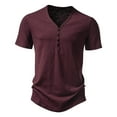 thumbnail image 2 of Mens Shirts Short Sleeve V Neck Shirt Lightweight Red T-Shirts Mens Summer Shirts, 2 of 9