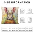 thumbnail image 5 of GOSMITH  Cute Animal Rabbit Bunny Back Pillowcase Throw Pillow Covers Happy Easter Spring Season Decor Cushion Case, 5 of 5