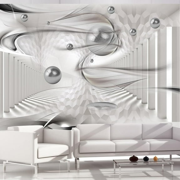 Tiptophomedecor 3D Illusion Wallpaper Wall Mural - White Bullets