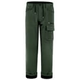 thumbnail image 2 of IROINNID Pant's For Men Relaxed Skinny Plus Velvet Padded Outdoor Mountaineering Water Repellent Multi-Pocket Solid Color Elastic Waist Pants, 2 of 8