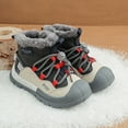 thumbnail image 4 of breaise Toddler Boots Boys Girls Winter Boots Waterproof Fleece Kids Snow Boots Faux Fur Booties Warm Walking Shoes for Indoor Outdoor, 4 of 9